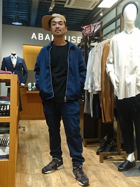 「アキコーデ」｜「アイテム（ブルゾン）」を使った、yujiroさん（メンズ・173cm）の秋コーディネート