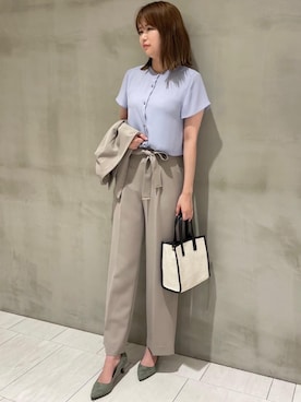 「ビジネス」｜「アイテム（その他アウター）」を使った、c_nakamuraさん（レディース・165cm）の夏コーディネート