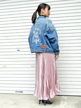 「ＡＮＤＪ（アンドジェイ）のアイテム」を使った、ちひろさん（レディース・154cm）の春コーディネート