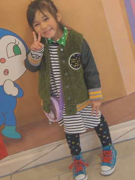 miiiiisaki♡♡さん（キッズ・110cm）の秋コーディネート