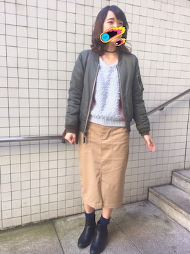 おえりさん（レディース・161cm）の冬コーディネート