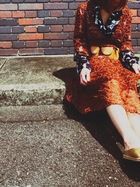 「pas de calais（パドカレ）のアイテム（ワンピース/ドレス）」を使った、ソーさん（レディース・150cm）の春コーディネート