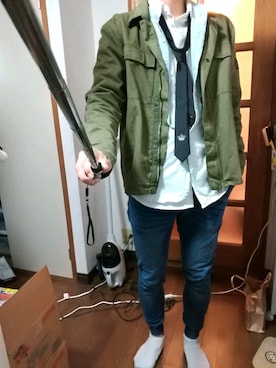 「jiggys shop（ジギーズショップ）のアイテム」を使った、Zunさん（メンズ・180cm・20代）の秋コーディネート