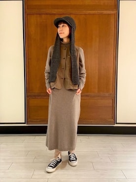 「arth」｜「アイテム（ワンピース/ドレス）」を使った、たけむさん（レディース・158cm）の冬コーディネート