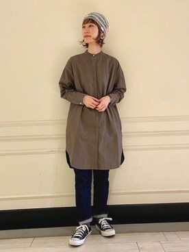 「arth」｜「アイテム（ワンピース/ドレス）」を使った、たけむさん（レディース・158cm）の冬コーディネート