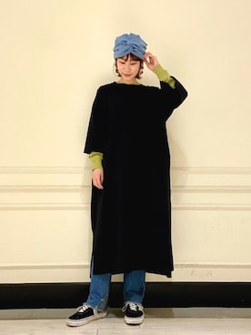 「JOURNAL STANDARD LUXE（ジャーナルスタンダード　ラックス）のアイテム（ワンピース/ドレス）」を使った、たけむさん（レディース・158cm）の春コーディネート