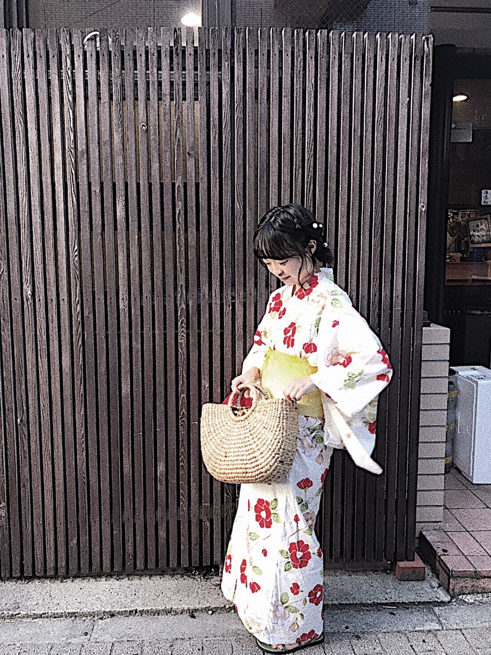 「ゆかた、浴衣、夏祭り」｜「Catherine Cottageのゆかたセット「HANNARI」（浴衣、その他）」を使った、sakiさん（レディース・147cm）の秋コーディネートの1枚目の写真