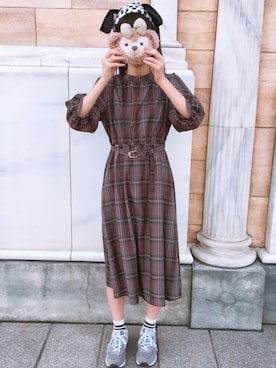 朱さん（レディース・165cm）の秋コーディネート