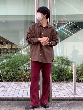 「HARE（ハレ）のアイテム（リング）」を使った、おむらいす(rageblue )さん（メンズ・173cm）の秋コーディネート