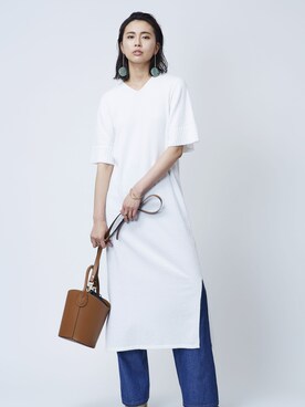 「--（--）のアイテム（ワンピース）」を使った、Miske（ミシュケ）さん（レディース・165cm）の春コーディネート