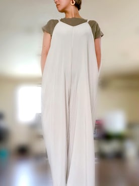 「仕事コーデ」｜「アイテム（オールインワン・サロペット）」を使った、0919さん（レディース・150cm）の夏コーディネート