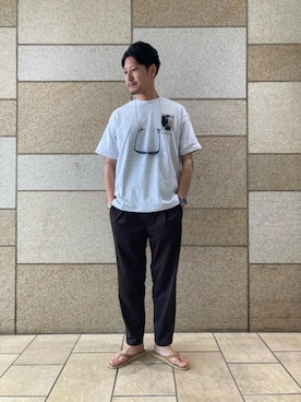 「RECOMMEND  ITEM STYLING」｜「アイテム（サンダル）」を使った、SHOHEI NAKAZUMIさん（メンズ・178cm）の夏コーディネート