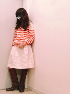 「TOCCA（トッカ）のアイテム（スカート）」を使った、ne-neさん（レディース・150cm）の冬コーディネート