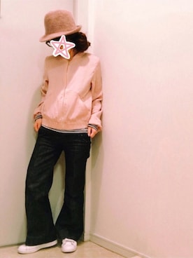 「23区（ニジュウサンク）のアイテム（帽子）」を使った、ne-neさん（レディース・150cm）の冬コーディネート