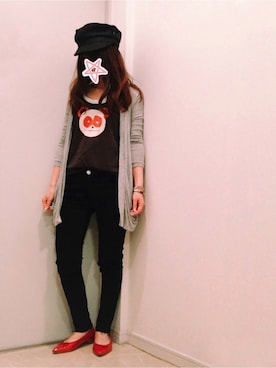 「MARC JACOBS（マークジェイコブス）のアイテム（タンクトップ）」を使った、ne-neさん（レディース・150cm）の春コーディネート