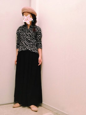 「COOCO（クーコ）のアイテム（帽子）」を使った、ne-neさん（レディース・150cm）の秋コーディネート