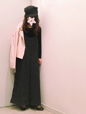 「甘辛mix」｜「アイテム（サロペット/オーバーオール）」を使った、ne-neさん（レディース・150cm）の秋コーディネート