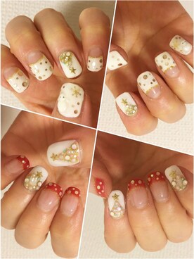 「クリスマスネイル」｜ne-neさん（レディース・150cm）の冬コーディネート