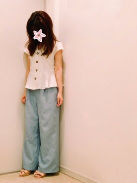 「DRWCYS（ドロシーズ）のアイテム（パンツ）」を使った、ne-neさん（レディース・150cm）の夏コーディネート
