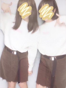 「one way（ワンウェイ）のアイテム（スウェット）」を使った、ハリネズミ🦔さん（レディース・161cm）の冬コーディネート