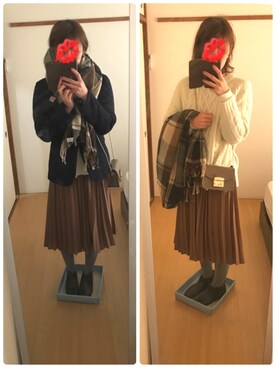 えもさん（レディース・165cm）の冬コーディネート