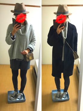えもさん（レディース・165cm）の冬コーディネート
