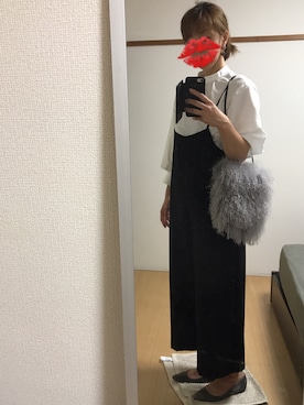 「LIMITLESS LUXURY（リミットレスラグジュアリー）のアイテム（つなぎ/オールインワン）」を使った、えもさん（レディース・165cm）の秋コーディネート