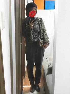 「Luz Llena (NEY)（ラズレナニー）のアイテム」を使った、えもさん（レディース・165cm）の冬コーディネート