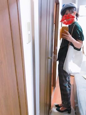 「ベレー帽推奨委員会」｜「アイテム（パンプス）」を使った、えもさん（レディース・165cm）の秋コーディネート