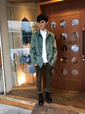 「LUZ（ルース）のアイテム」を使った、Jingさん（メンズ・173cm）の春コーディネート