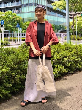 「スカーチョコーデ」｜haruicifutaさん（レディース・158cm）の夏コーディネート