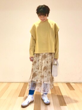 「coen（コーエン）のアイテム（ステンカラーコート）」を使った、haruicifutaさん（レディース・158cm）の冬コーディネート