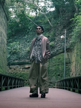 「トロエントープ」｜「アイテム（ジャケット/アウター）」を使った、gincoさん（メンズ・168cm）の春コーディネート