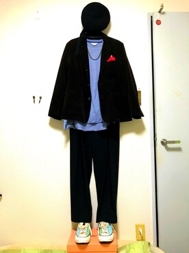「UNUSED（アンユーズド）のアイテム（財布/小物）」を使った、ええええとぅさん（メンズ・170cm）の秋コーディネート