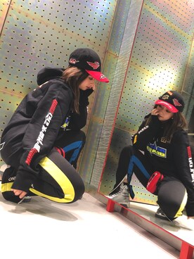 「DIESEL（ディーゼル）のアイテム（ポーチ）」を使った、KOKORO.Iさん（レディース・148cm）の秋コーディネート
