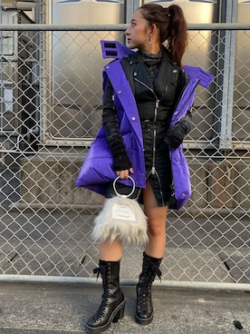 KOKORO.Iさん（レディース・148cm）の冬コーディネート