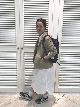 「アイテム（シャツワンピース）」を使った、maruyama ayakaさん（レディース・155cm・20代）の春コーディネート