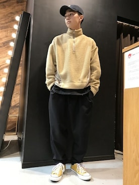 「BRIXTON（ブリクストン）のアイテム」を使った、ソライさん（メンズ・171cm）の冬コーディネート