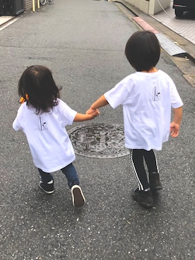 「きょうだい」｜「アイテム（その他）」を使った、harusukeさん（キッズ・74cm）の夏コーディネート
