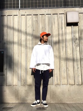 「SASQUATCHfabrix.（サスクワァッチファブリックス）のアイテム」を使った、eceさん（メンズ・167cm）の春コーディネート