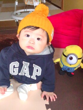 「GAPbaby」｜室永萌花さん（キッズ・70cm）の冬コーディネート