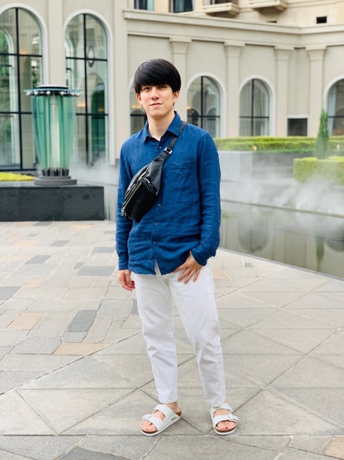 ひろりん ユニクロのシャツ ブラウスを使ったコーディネート Wear