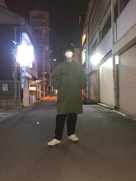 「ジャックパーセル」｜「アイテム（モッズコート）」を使った、takutakuさん（メンズ・175cm）の冬コーディネート