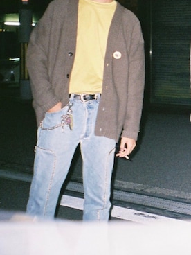 「OLD PARK（オールドパーク）のアイテム（パンツ）」を使った、takutakuさん（メンズ・175cm）の冬コーディネート