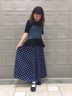 「RBS（アールビーエス）のアイテム」を使った、takita mikiさん（レディース・154cm）の夏コーディネート