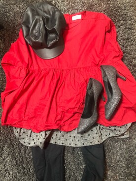 「MARY QUANT（マリークワント）のアイテム（帽子）」を使った、oekakimanachanさん（レディース・152cm）の秋コーディネート