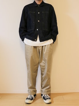 「大阪」｜「アイテム（ブルゾン）」を使った、yyytttt0501さん（メンズ・167cm）の秋コーディネート