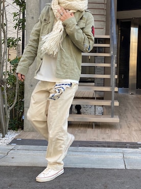 「RRL（ダブル アール エル）のアイテム（財布/小物）」を使った、R.  さん（メンズ・167cm）の冬コーディネート