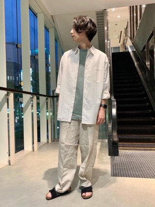 Steven Alan スティーブンアラン の Steven Alan MELANGE TYPEWRITER REGULAR COLLAR SHIRT-BOLD シャツ シャツ ブラウス