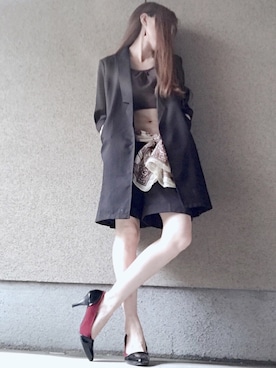 「ストールアレンジ」｜A☆Fさん（レディース・153cm）の夏コーディネート